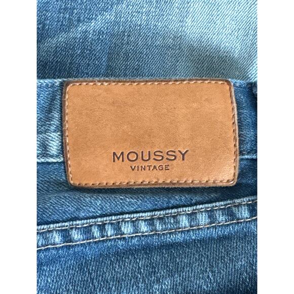 Moussy Vintage Ridgewood Distressed Cropped Skinny Jeans Medium Wash Size 26 - Picture 8 of 13